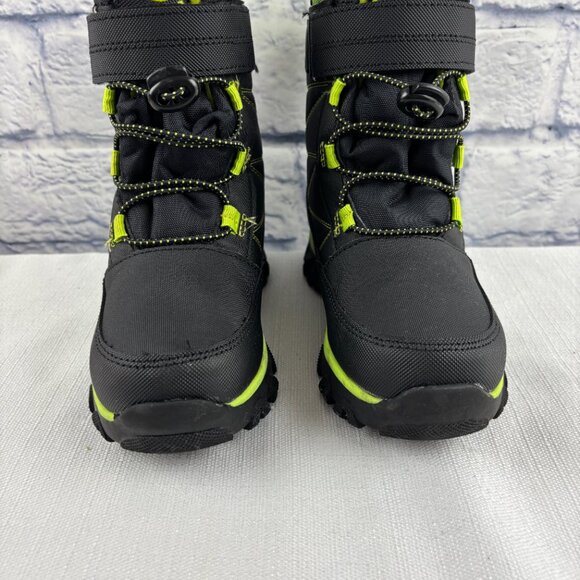 DSG Boys Youth 1 Black Green Menace 100g Insulated Winter Snow Boots - Picture 4 of 8